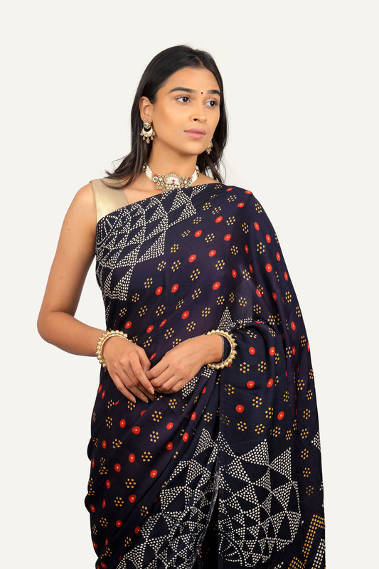 Modal Silk Saree with Printed