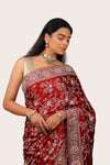 Satin Silk with Full Handwork Saree