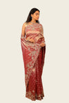 Crush Tissue All Over Butti with Handwork Border Saree