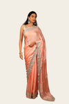 Samo Crepe Zardosi with French Knot Hand Work Saree