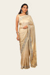 Jacquard Silk Zardosi with Thread Handwork Saree