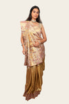 Gold Tissue Silk with Full Handwork Saree