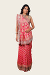 Georgette Banrasi Bandhni Saree with Handwork Border