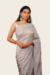 Shimmer Tissue Handwork with Cutwork Border Saree