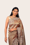 Crush Tissue Handwork Border Saree