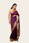 Kanjivaram Silk Saree with Gotta Patti Handwork Border
