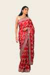 Samo Crepe All Over Jal Hand Work with Border Saree