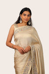 Jacquard Silk Zardosi with Thread Handwork Saree