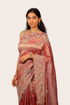 Crush Tissue All Over Butti with Handwork Border Saree
