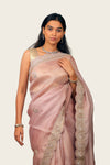 Organza Cutwork Handwork Border with Butta