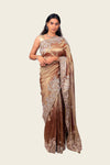 Crush Tissue Handwork Border Saree