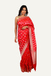 Pink Pure Katan Silk Saree