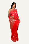 Pink Pure Katan Silk Saree