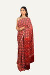 Modal Silk Ajrakh Print Saree with Different Print Pallu