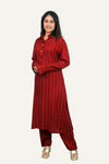 Red Designer Kurti Pant