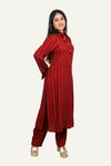 Red Designer Kurti Pant