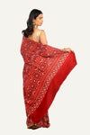 Modal Silk Ajrakh Print Saree with Different Print Pallu