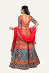 Soft Silk Lehengha Choli Set With Stylish Blouse And Organza Dupatta