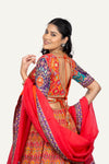 Soft Silk Lehengha Choli Set With Stylish Blouse And Organza Dupatta