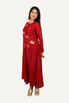Maroon Silk Designer Kurti