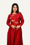 Maroon Silk Designer Kurti