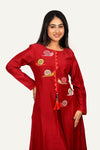 Maroon Silk Designer Kurti