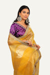 Orgenza Handwork Border Saree with Ready Blouse