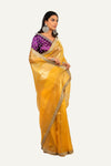 Orgenza Handwork Border Saree with Ready Blouse
