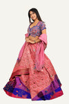 Silk Banarasi Lehenga Choli with Hand Work Blouse & Fancy Cutwork