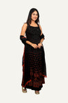 Black Designer Plazo Set