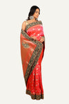 Pink Banarasi Hand Work Border Saree