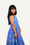 Handwork Spaghetti Frill Designer Gown