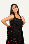 Black Designer Plazo Set