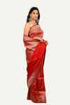 Maroon Pure Katan Silk Saree
