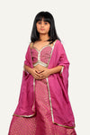 Banarasi Indowestern Set with Organza Shrug