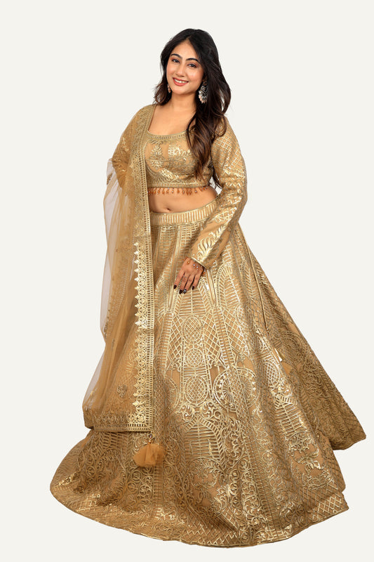 Leather Work Chaniya Choli