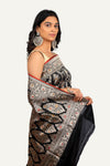 Black Pure Katan Silk Saree