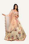 Raw Silk Resham & Zardosi Work Lehenga Choli