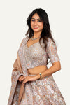Raw Silk Embroidery Lehenga Choli