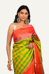 Parrot Green Soft Silk Saree
