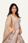 Raw Silk Embroidery Lehenga Choli