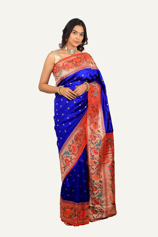 Blue Paithani Saree