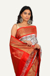 White Kanjivaram Patola Saree