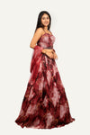 Soft Organza Lehenga Choli with Sparkling Tikki