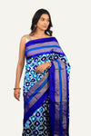 Blue Hyderabadi Patola Saree