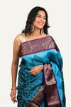 Blue Silk Patola Saree