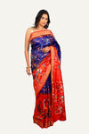 Blue Hyderabadi Patola Saree