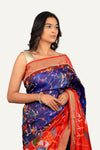 Blue Hyderabadi Patola Saree