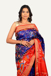 Blue Hyderabadi Patola Saree