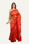 Mustard Yellow Hyderabadi Patola Saree